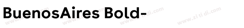 BuenosAires Bold字体转换